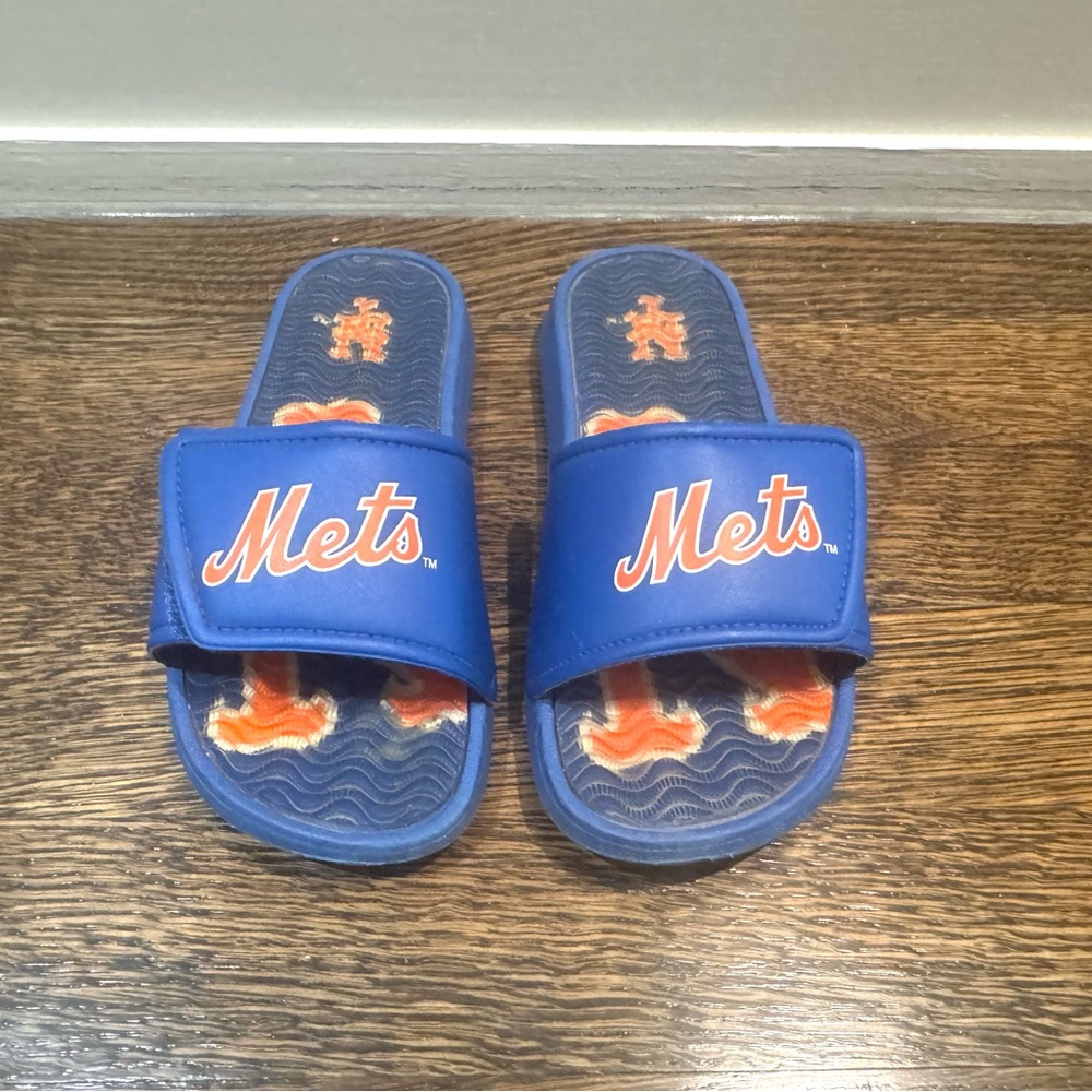 New York Mets Youth Slide Sandals